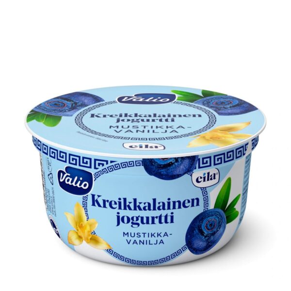 Kreikkalainen jogurtti mustikka-vanilja laktoositon