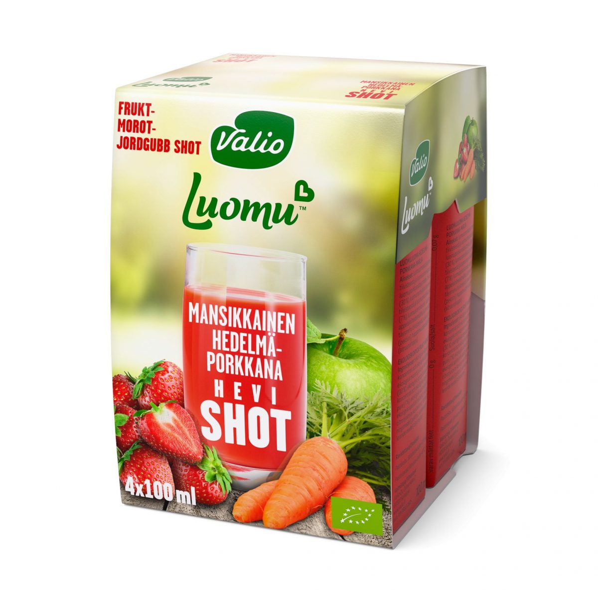 Luomu mansikkainen hedelmä-porkkana shot – Marketim – Gıda Reyonu